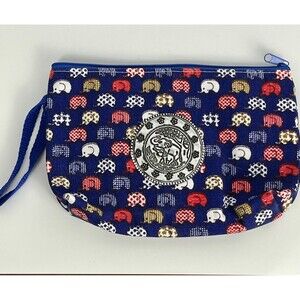 Makeup Case Cosmetic Zip Bag Elephant Toiletry Pouch Travel Organizer Blue‎ New